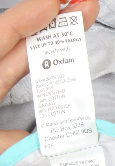 Marks & Spencer Women's Grey Parka Jacket UK 8