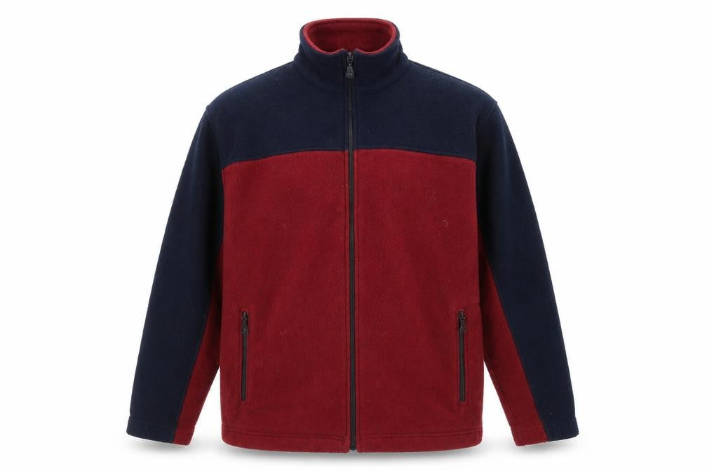 Marks & Spencer Men's Red Blue Fleece Jacket L