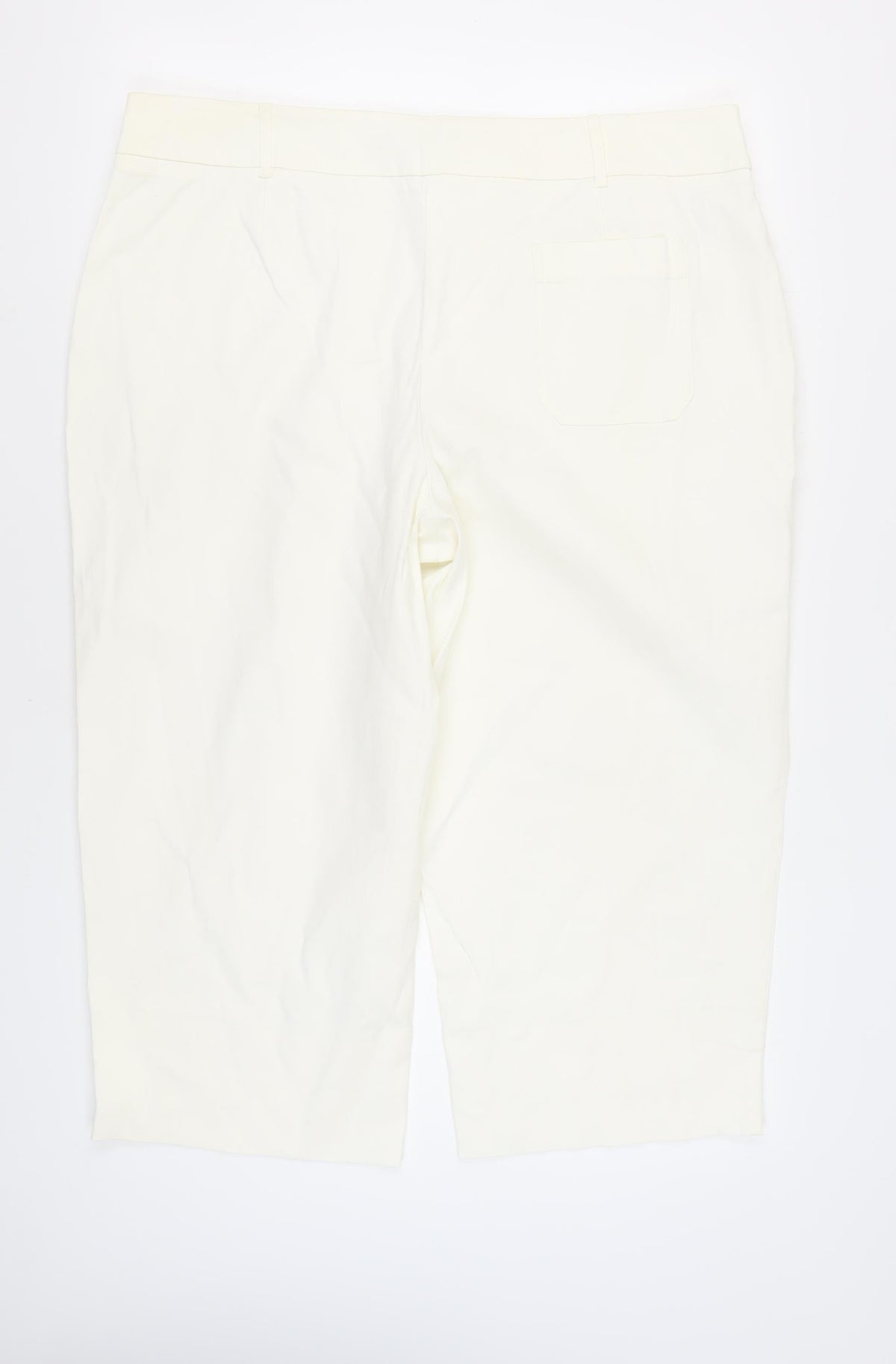 Next Women's White Cotton Trousers Size 22