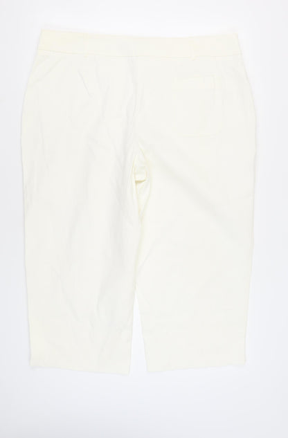 Next Women's White Cotton Trousers Size 22