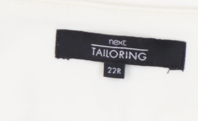 Next Women's White Cotton Trousers Size 22