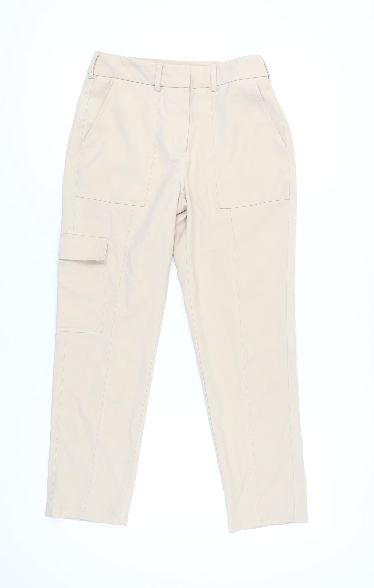 Next Beige Cargo Trousers Women’s Size 6 Pockets
