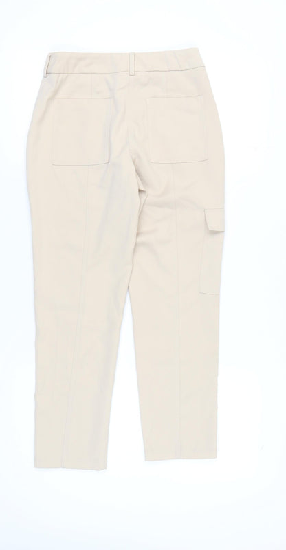 Next Beige Cargo Trousers Women’s Size 6 Pockets