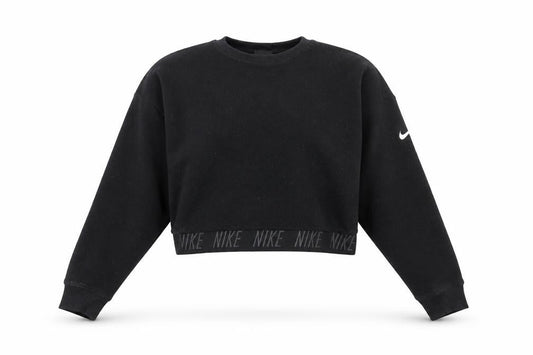 Nike Women's Black Dri-Fit Sweatshirt, Size S, Logo Accent
