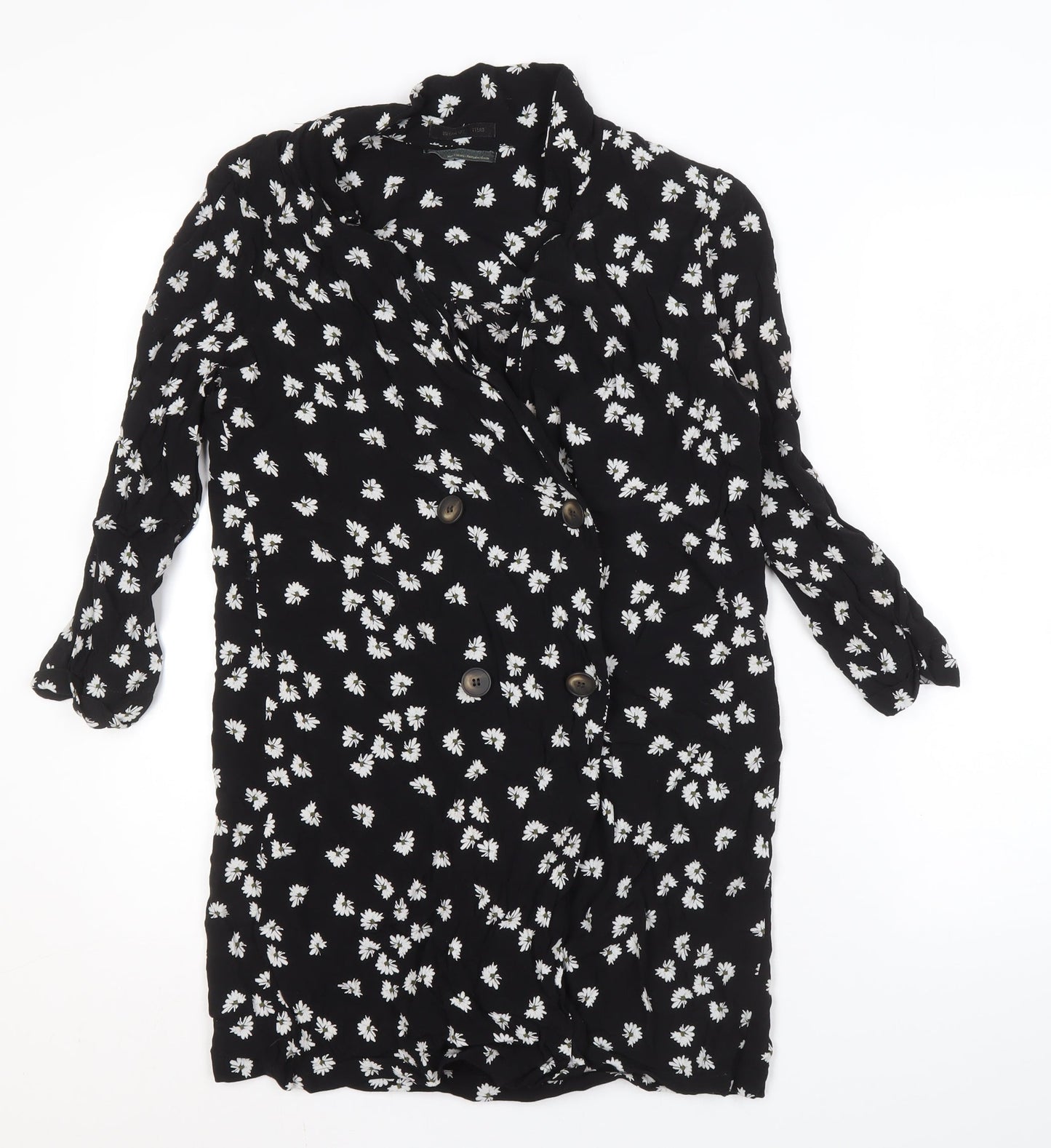 Urban Outfitters Women's Black Floral Dress Medium