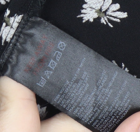 Urban Outfitters Women's Black Floral Dress Medium