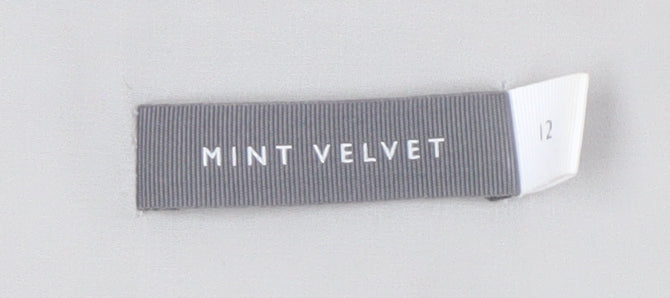 Mint Velvet Women's Grey Hi-Low Lace Shift Dress