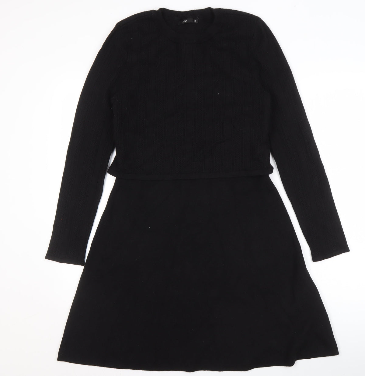 &GOLF Women's Black XS Knit Dress Long Sleeve