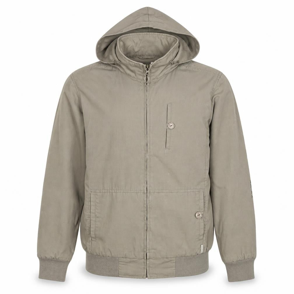ONETrueSaxon Men's Beige Hooded Jacket Size S