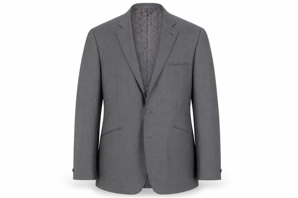 Ted Baker Men's Grey Wool Suit - Size 46R, Formal Jacket