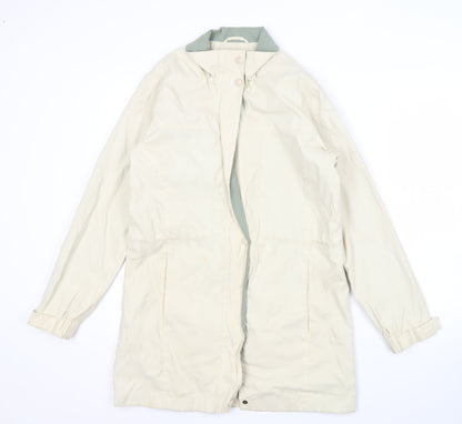 Hawkshead Women's Beige Mid-Length Coat Size 10