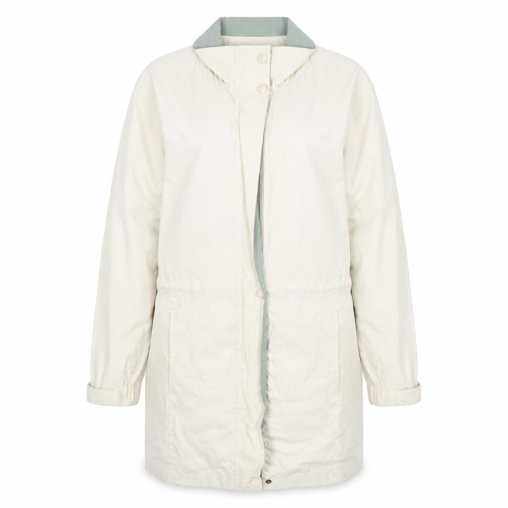 Hawkshead Women's Beige Mid-Length Coat Size 10