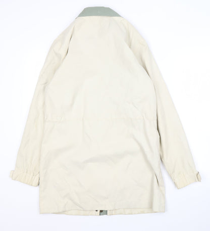 Hawkshead Women's Beige Mid-Length Coat Size 10
