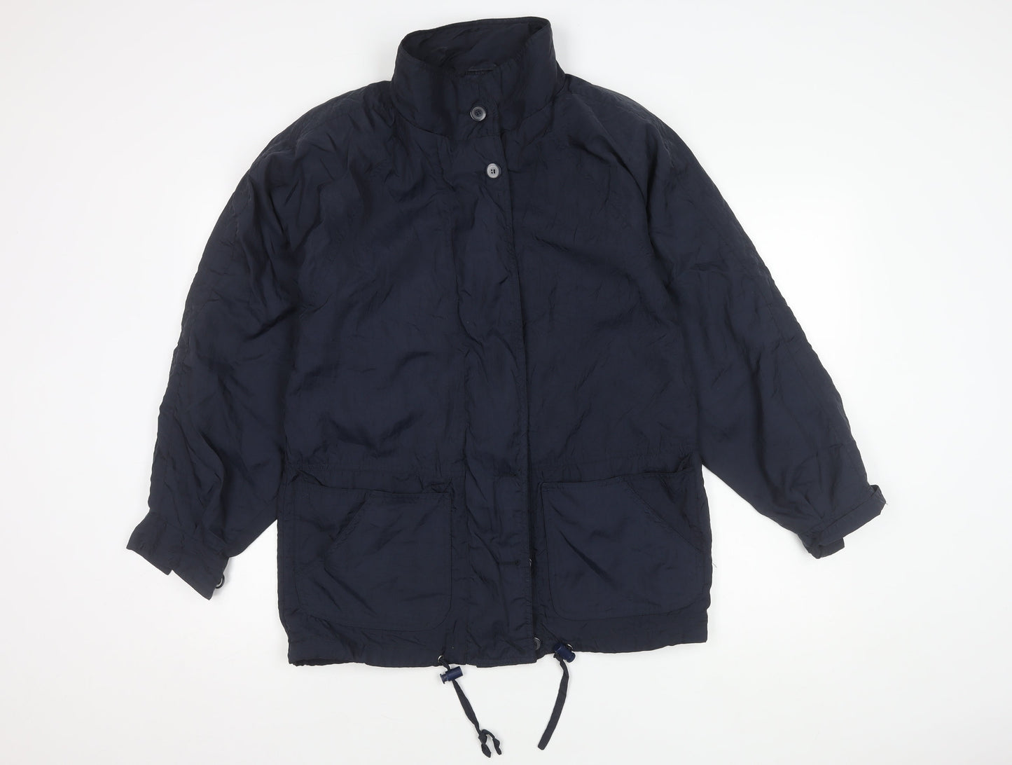 BHS Women's Navy Nylon Jacket Size 10