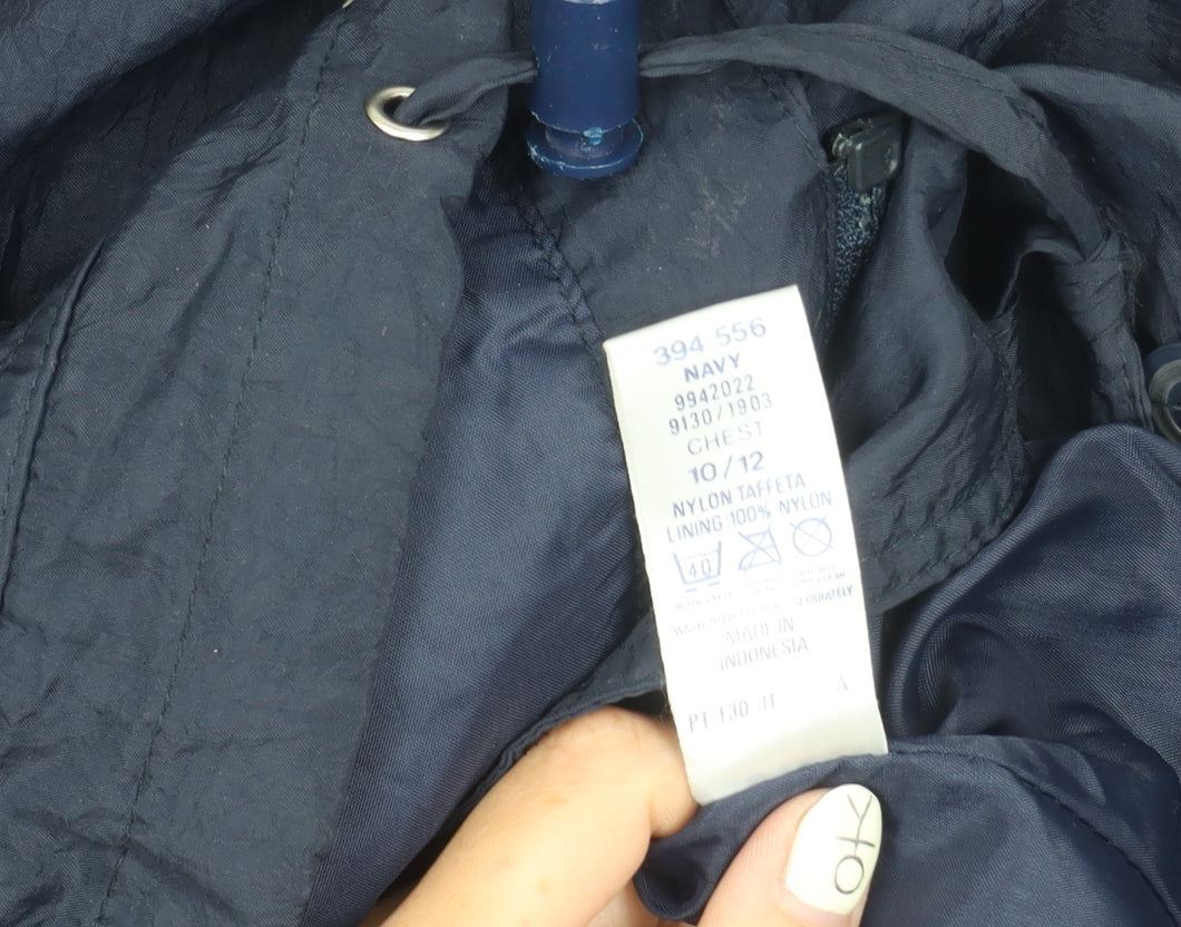 BHS Women's Navy Nylon Jacket Size 10