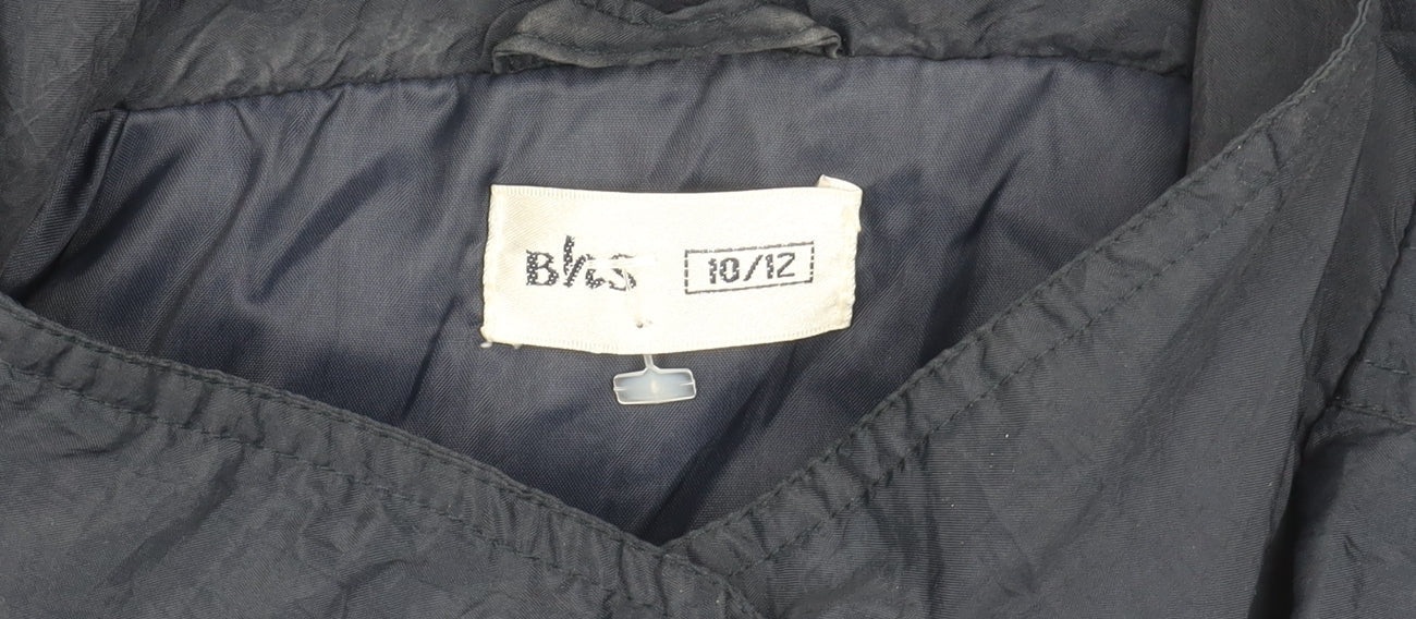 BHS Women's Navy Nylon Jacket Size 10