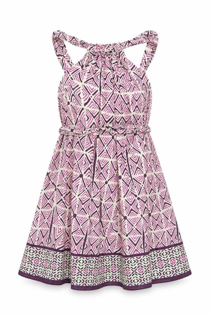 Zara Women's Multicoloured S Geometric Dress, Cotton