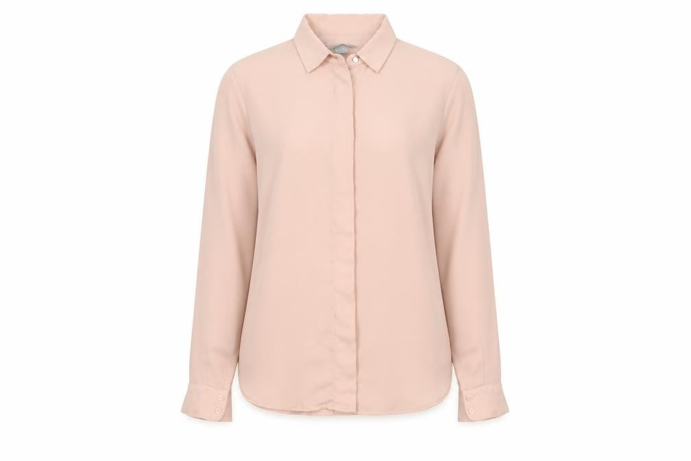 H&M Women's Pink Long Sleeve Blouse Size 6