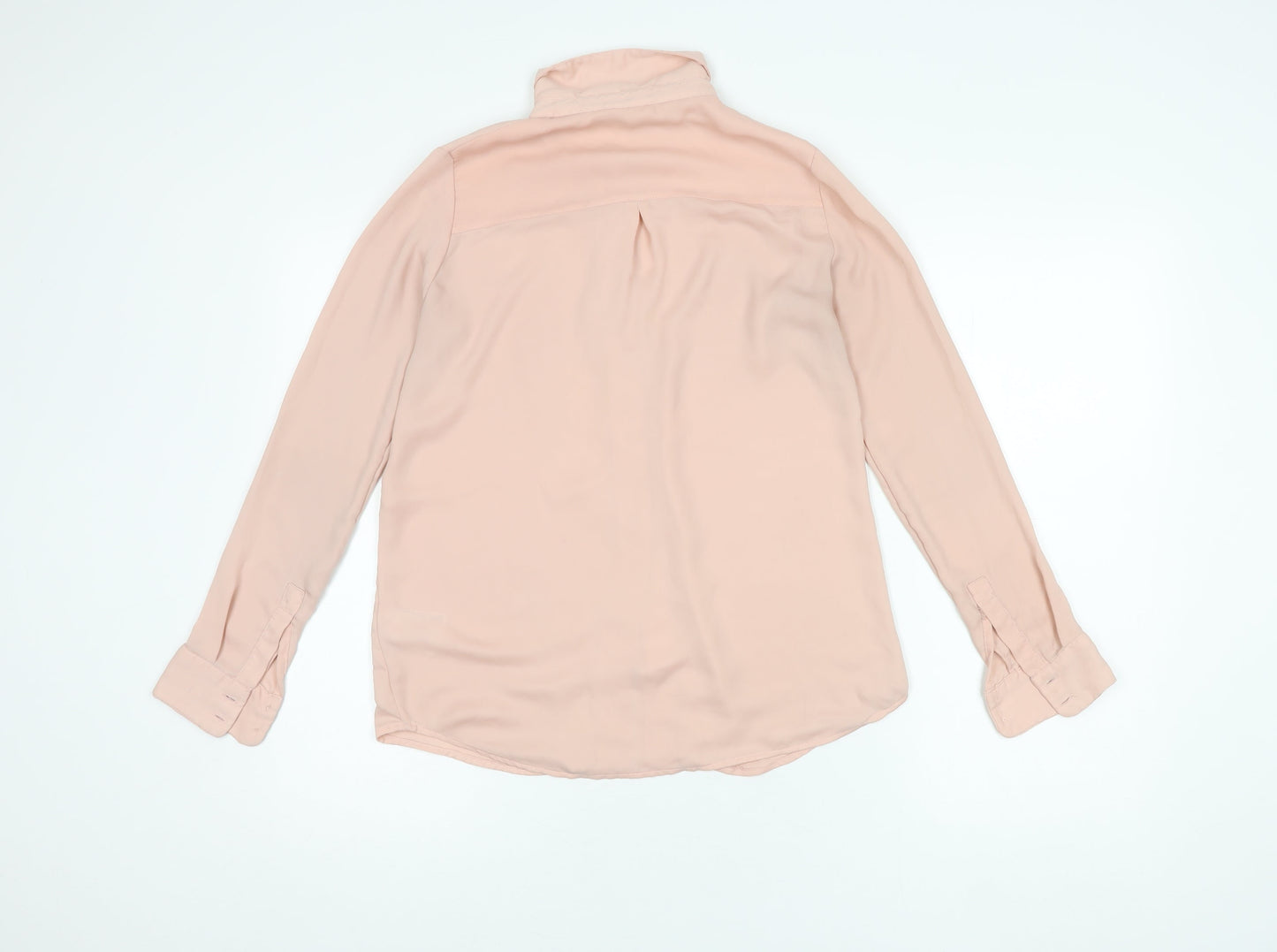 H&M Women's Pink Long Sleeve Blouse Size 6