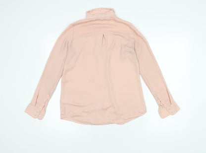 H&M Women's Pink Long Sleeve Blouse Size 6