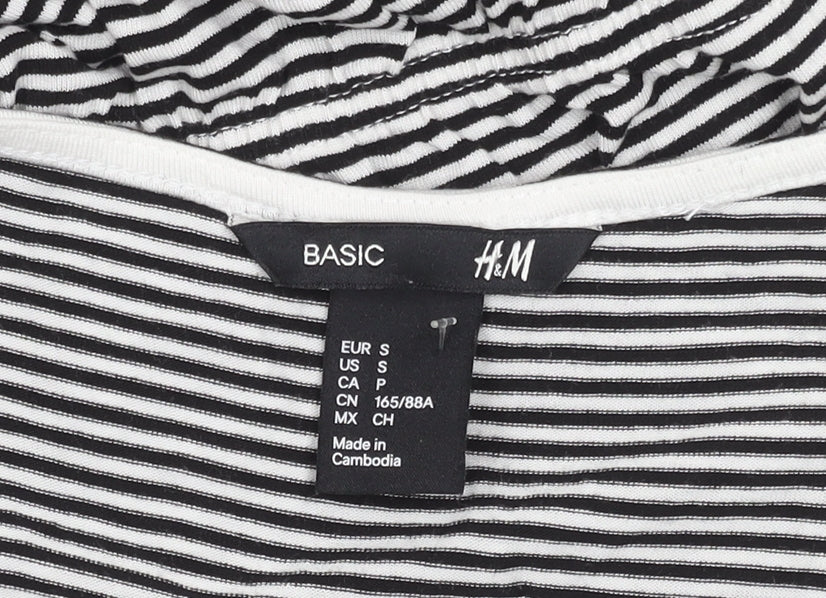 H&M Women's Black Asymmetric Shift Dress S