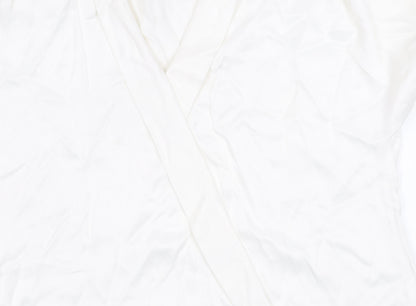 Zara Women's White Wrap Blouse M