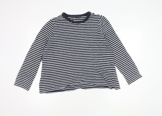 Marks and Spencer Women's Blue Striped Jumper Size 12