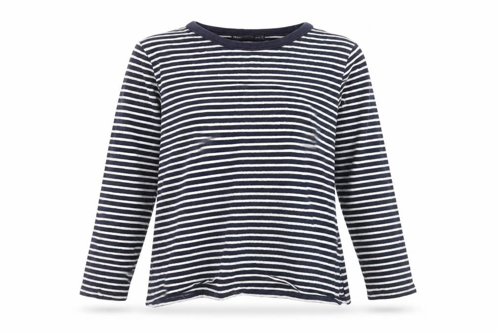 Marks & Spencer Women's Blue Striped Jumper Size 12