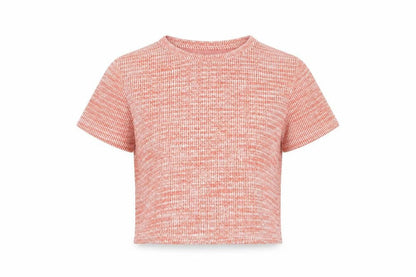 Zara Women's Red Cropped T-Shirt - Medium