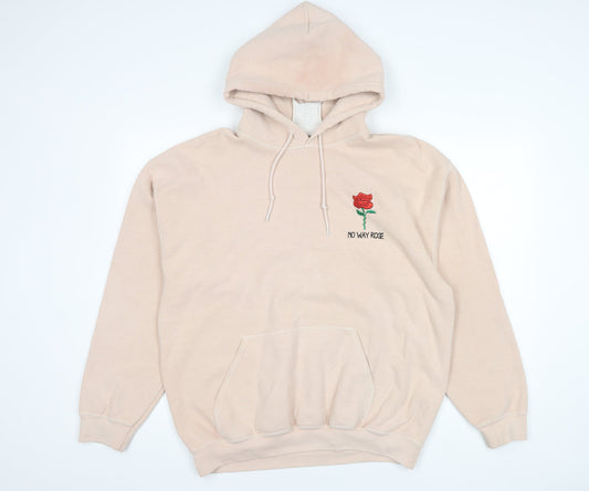 Topshop Women's Beige Pullover Hoodie S