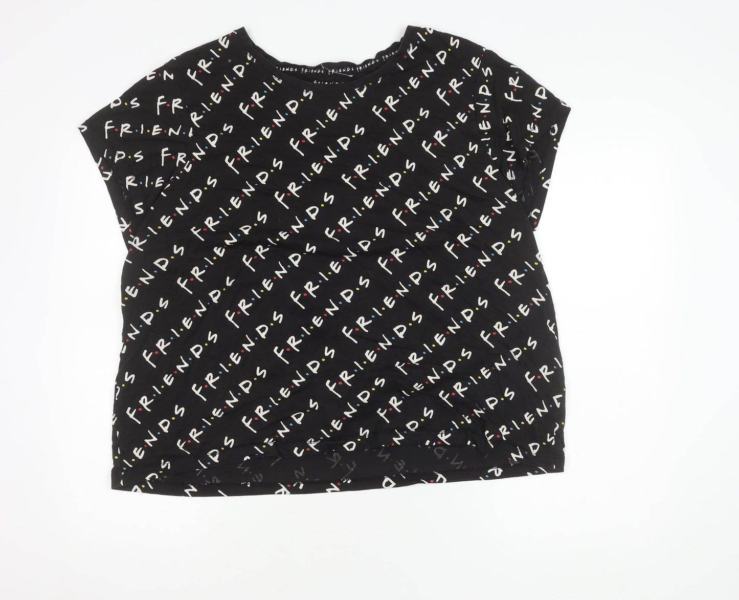 Friends Women’s Black XL T-Shirt TV Show Style