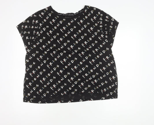Friends Women’s Black XL T-Shirt TV Show Style