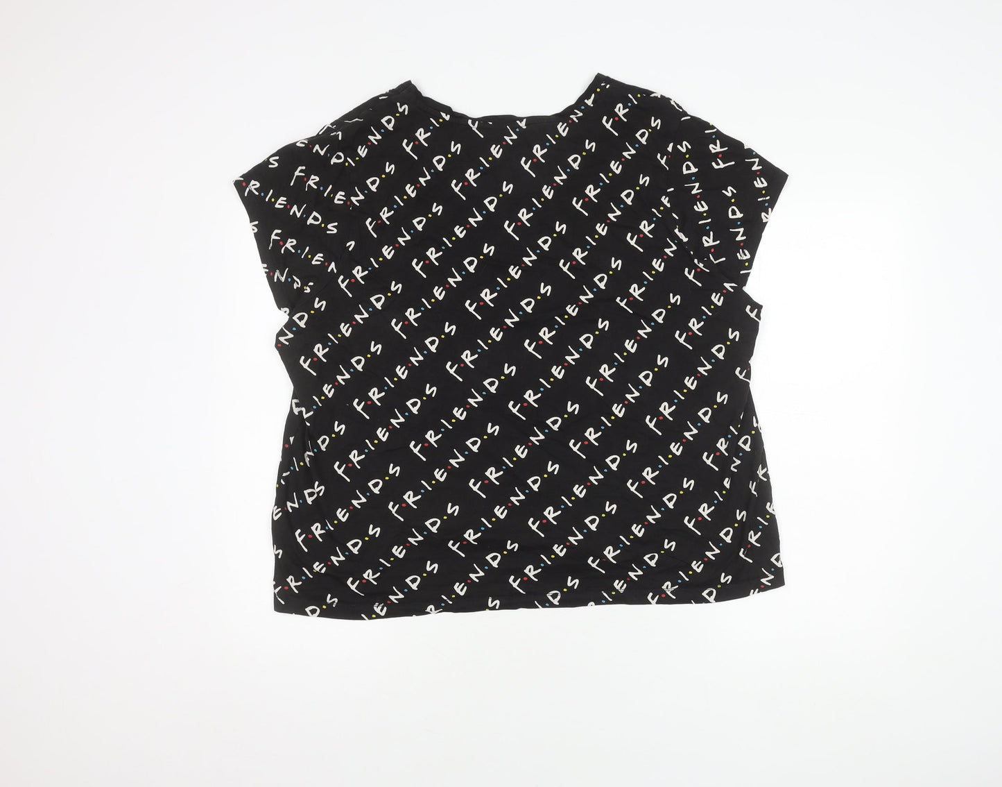 Friends Women’s Black XL T-Shirt TV Show Style