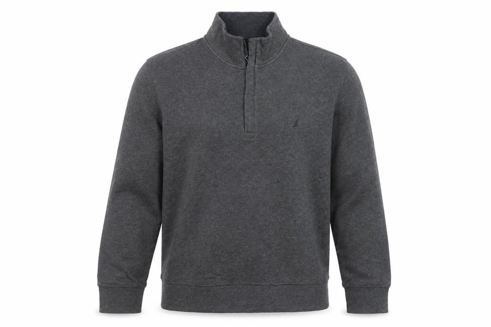 Nautica Men's Grey Large Half Zip Sweatshirt