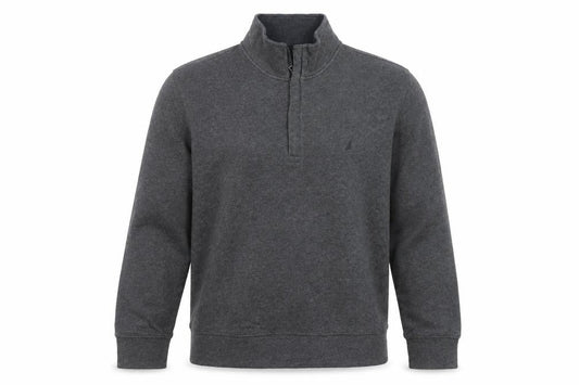 Nautica Men's Grey Large Half Zip Sweatshirt