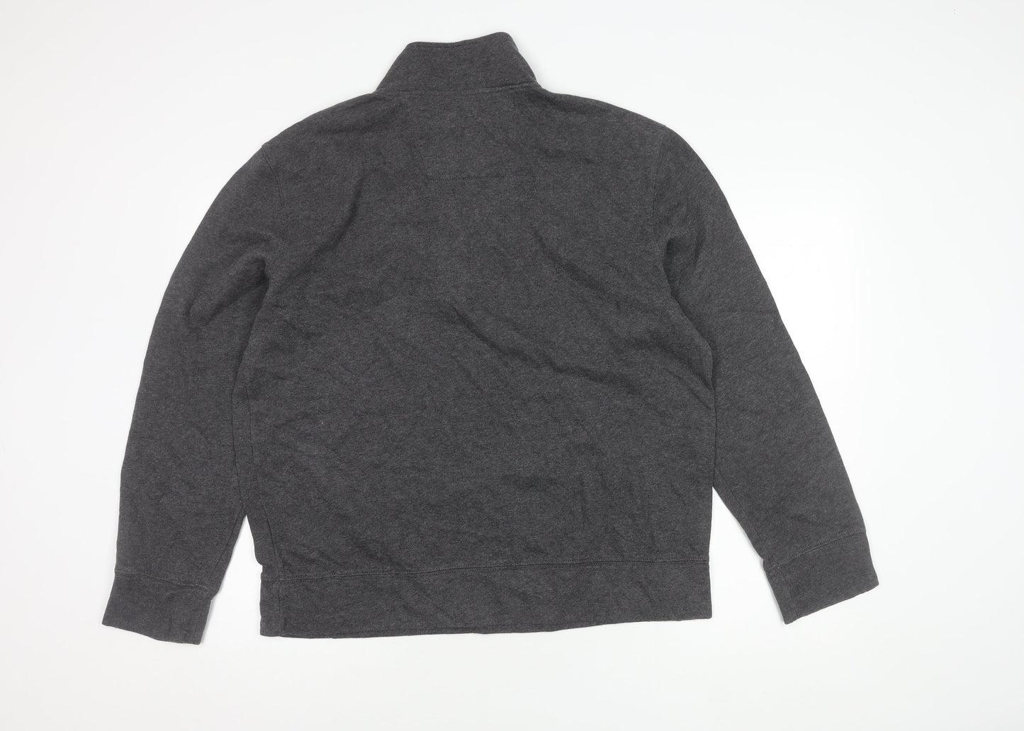 Nautica Men's Grey Large Half Zip Sweatshirt