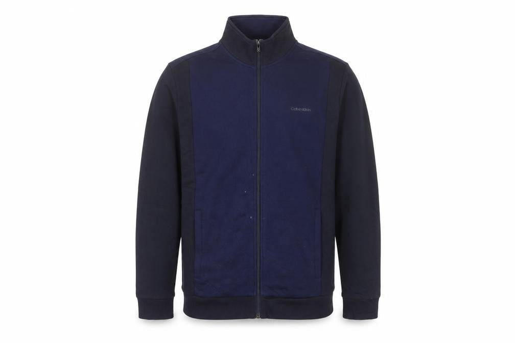 Calvin Klein Men's Blue Cotton Jacket, Size L, Casual
