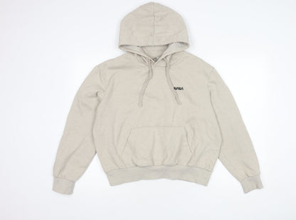 H&M Womens Beige NASA Hoodie M Pullover