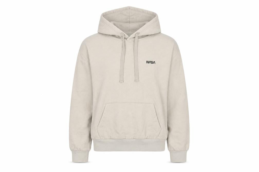 H&M Beige Unisex NASA Hoodie M Pullover
