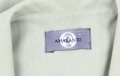 Close-up detail of Amaranto Women's Green Blazer, size 16