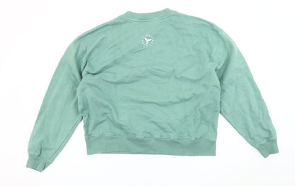 Earth Womens Positive Green Pullover Sweatshirt XL