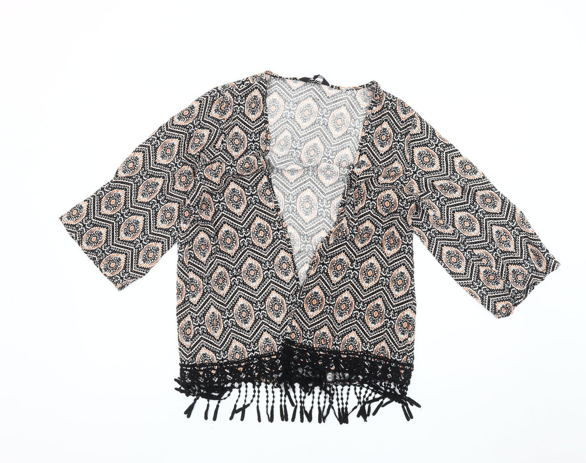 New Look Women's Multicoloured Kimono Jacket, Size 6, Bohemian Style