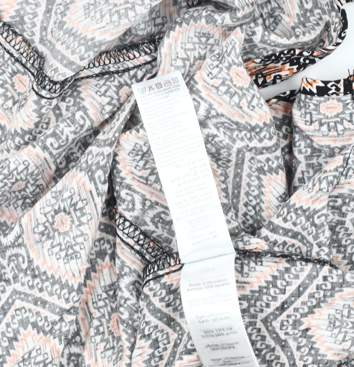 New Look Women's Multicoloured Kimono Jacket, Size 6, Bohemian Style