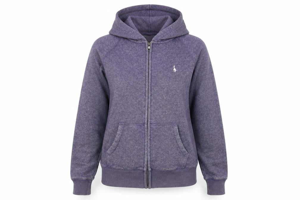 Jack Wills Women's Purple Hooded Jacket, Size 10