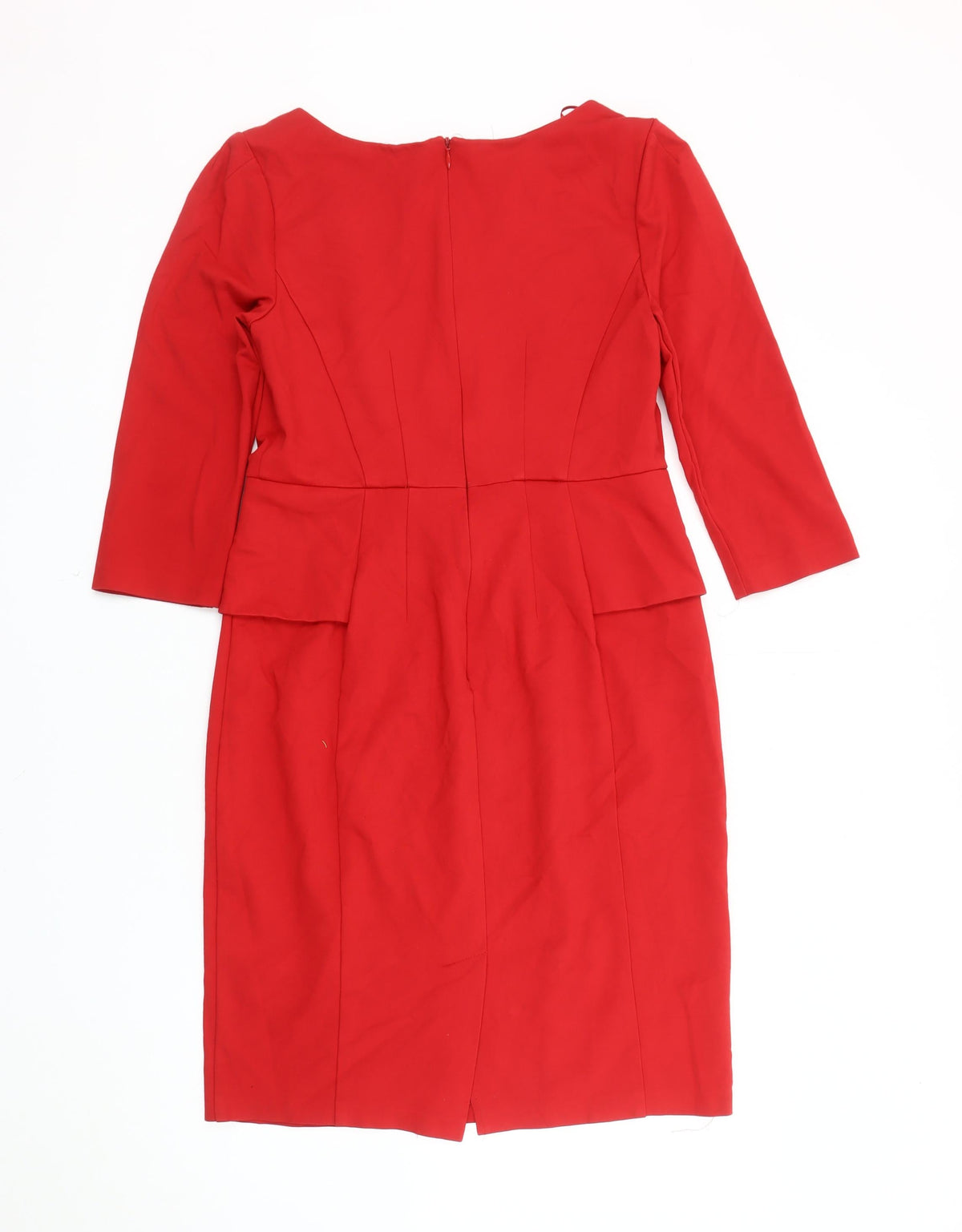 Marks & Spencer Red Women's V-Neck Sheath Dress UK 12