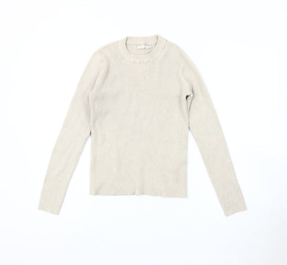 Pieces Women's Beige Pullover Jumper, Size S
