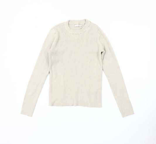 Pieces Women's Beige Pullover Jumper, Size S