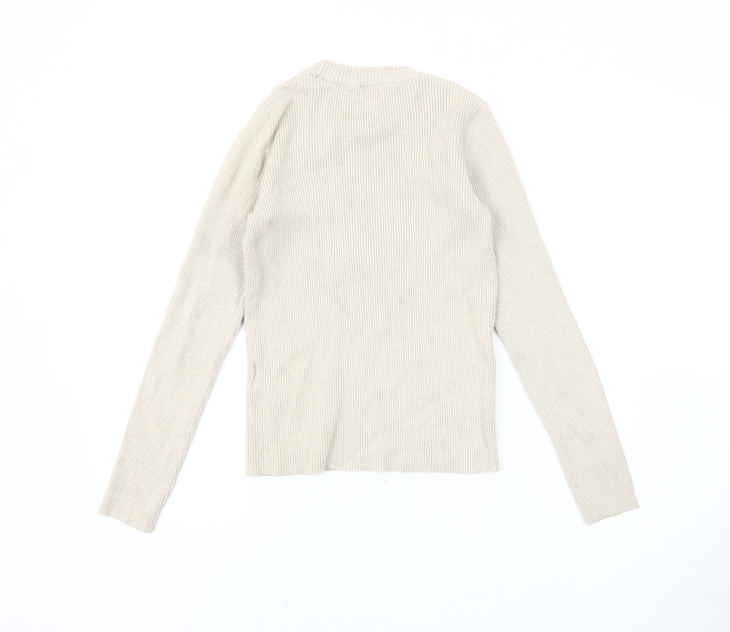 Pieces Women's Beige Pullover Jumper, Size S