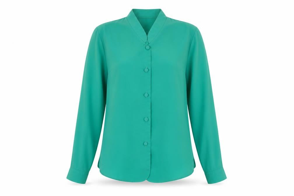 Rothmar Women's Green Button-Up Shirt Size 14