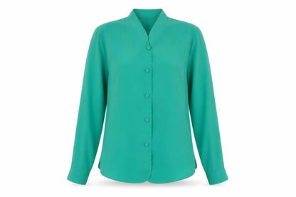 Rothmar Women's Green Button-Up Shirt Size 14